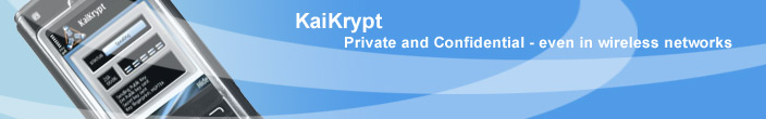 KaiKrypt® -
                      Encryption of cell phone calls / Protection
                      against tapping